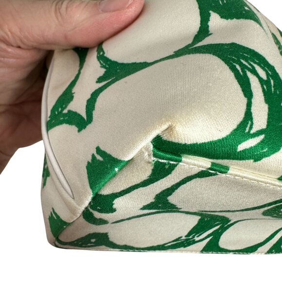 Vintage Coach Green Scribble Signature Hampton Top Handle Pouch Mini Bag Y2K NEW - Picture 11 of 16